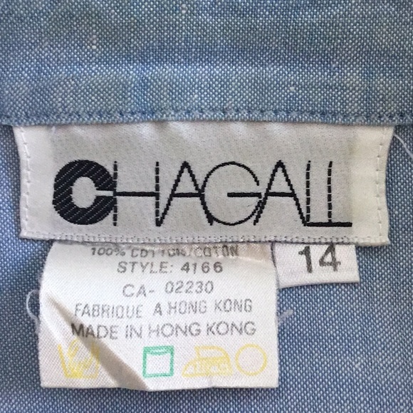 Woman’s long sleeves light jean cotton shirt size 14 - Picture 4 of 6